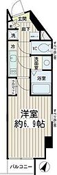 ルースト 1Kの間取図画像