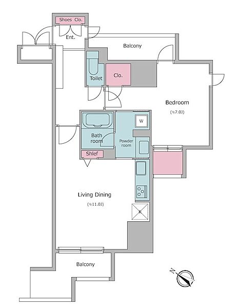 同じ建物の物件間取り写真 - ID:213099980017