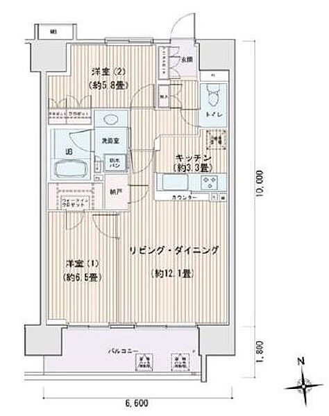 同じ建物の物件間取り写真 - ID:213103547990