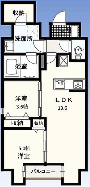 同じ建物の物件間取り写真 - ID:213106840465