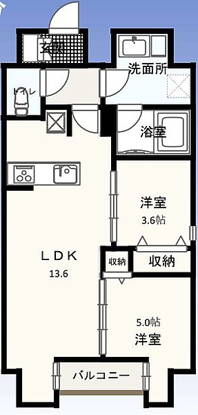 同じ建物の物件間取り写真 - ID:213106907983