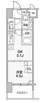 シーズンフラッツ大森エアリー 1003 ｜ 東京都品川区南大井６丁目21-20（賃貸マンション1DK・10階・25.69㎡） その2