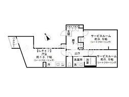 アイディ西馬込12 地下1階ワンルームの間取り