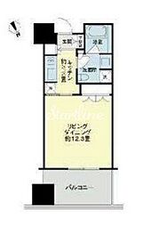 麻布台ヒルズレジデンスB棟 29階ワンルームの間取り