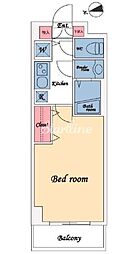 メゾン・ド・ヴィレ芝大門 6階1Kの間取り