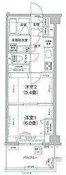 アイルグランデ大田 4階2Kの間取り