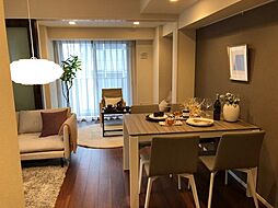 パークアクシス虎ノ門 1302 13階2LDKのリビング/ダイニング