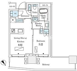 間取図画像 1LDK