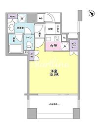 アルス恵比寿メイクス ワンルームの間取図画像