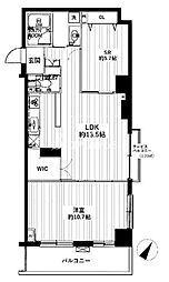 ルピナス赤坂乃木坂 1SLDKの間取図画像