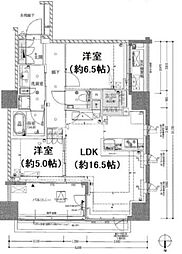 ザ・パークハウス恵比寿 2LDKの間取図画像