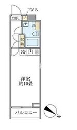アプリーレ赤坂 ワンルームの間取図画像