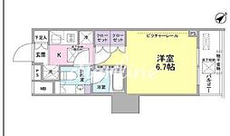 SIL西五反田 1Kの間取図画像