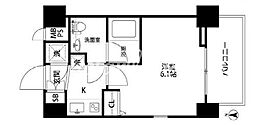 エクセリア芝大門 1Kの間取図画像