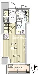 パークアクシス赤坂見附 ワンルームの間取図画像