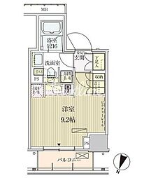 パークアクシス赤坂見附 ワンルームの間取図画像
