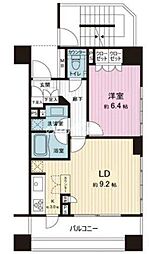 クオリアY'z恵比寿 1LDKの間取図画像