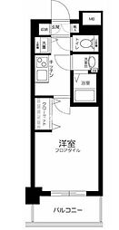 メゾン・ド・ヴィレ芝大門 1Kの間取図画像