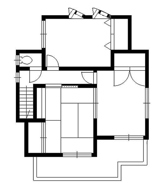 2階洋室6帖×2、和室6帖