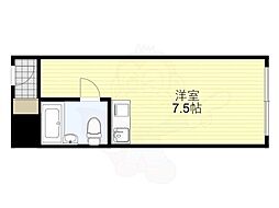 ハマハイツ ワンルームの間取図画像