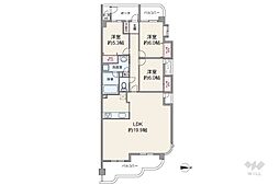 ライオンズマンション川西滝山 3LDKの間取図画像