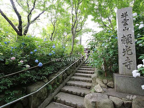 アジサイ寺　頼光寺の外観