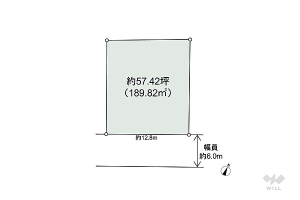 区画図建築条件無しの土地です。周辺に大きな建物もないので、日当たり良好です。
