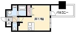 アドバンス名古屋モクシー　(旧　ADVANCE　NAGOYA　MOXIE) 2階ワンルームの間取り
