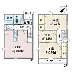 東区矢田の家　A棟・B棟のイメージ