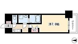 S-RESIDENCE葵 10階1Kの間取り