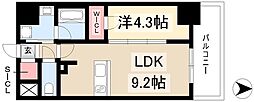 S-RESIDENCE金山epure(エピュレ) 7階1LDKの間取り