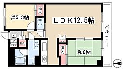 コンフォート車道(旧名称:S-FORT車道) 5階2LDKの間取り