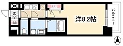 S-RESIDENCE池下西 10階1Kの間取り