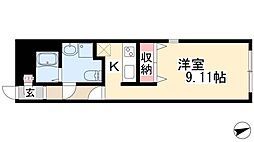 Branche吹上 1階1Kの間取り