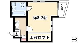 casa　quinto 1階1Kの間取り