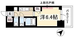 プレサンス上前津ディアシス 6階1Kの間取り