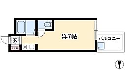 ドール栄5丁目 ワンルームの間取図画像