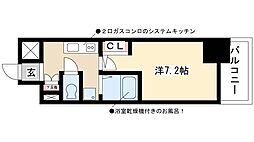 大須レジデンス（門前町） 11階1Kの間取り