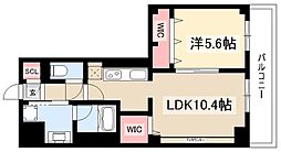淳彩庵 7階1LDKの間取り