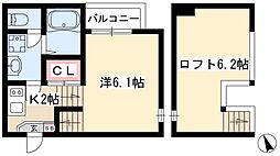 ハーモニーテラスヴィーナスヒルカナヤマ 1Kの間取図画像