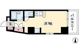 ドール新栄 ワンルームの間取図画像