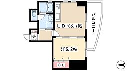 THERESIDENCEIMAIKENORTH 1LDKの間取図画像