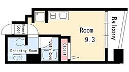 シャトー&ホテル名駅南2nd ワンルームの間取図画像