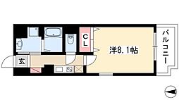 S-FORT浄心 1Kの間取図画像