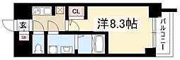 S-RESIDENCE熱田 1Kの間取図画像
