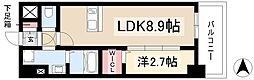メイクスアート名駅南IV 1LDKの間取図画像
