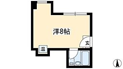 ライオンズ名古屋ビル ワンルームの間取図画像