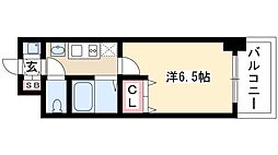 プレサンス名古屋STATIONアブソリュート 1Kの間取図画像