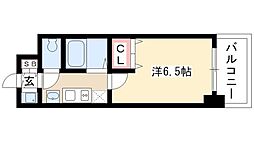 プレサンス名古屋STATIONアブソリュート 1Kの間取図画像