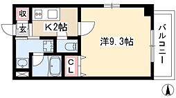 アプレシオ伝馬町 1Kの間取図画像